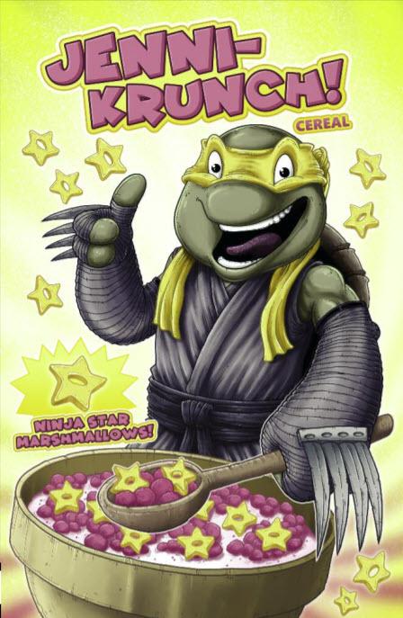 TMNT ONGOING #98 Mike Vasquez Jennika Cereal Box Variant Teenage Mutant Ninja Turtles (09/25/2019) IDW
