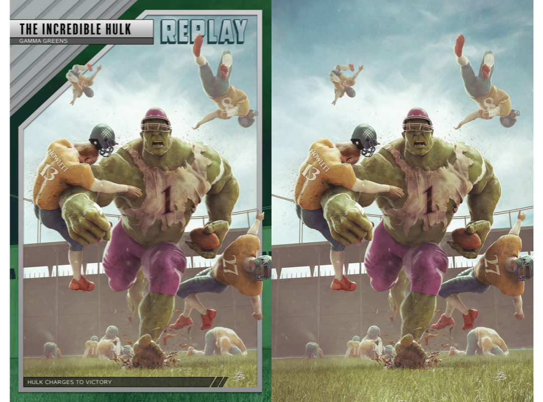 Hulk #3 Bjorn Barends Football Variant (01/19/2022) Marvel