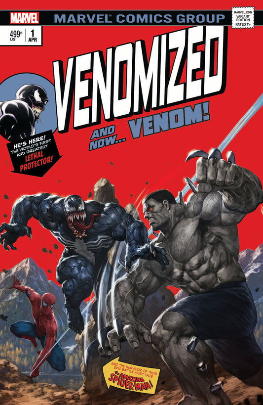 Venomized 1 Marvel SKAN Incredible Hulk 181 Homage Variant Spider-Man Venom Weapon H