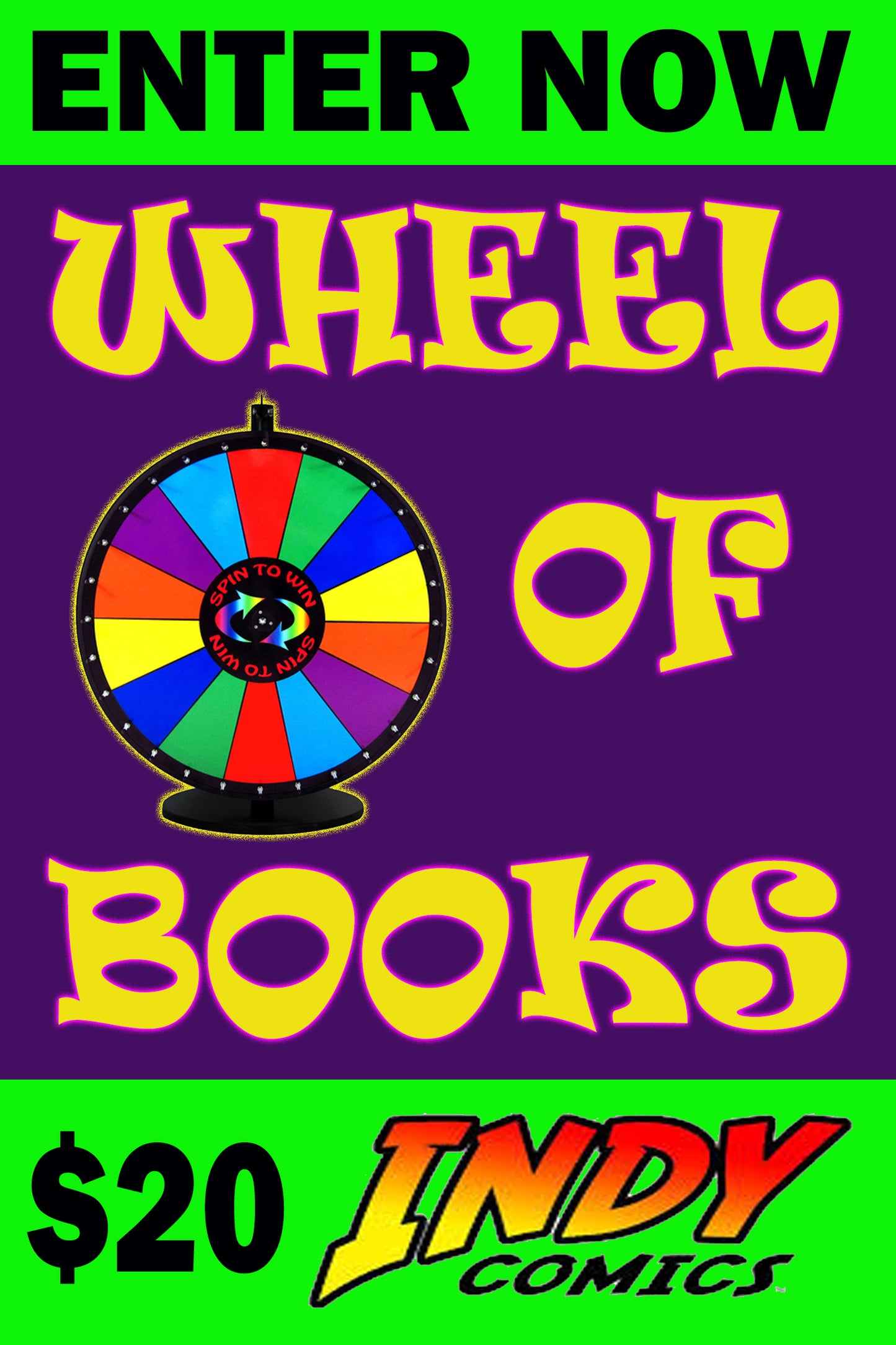 WHEEL OF BOOKS $20 INDY COMICS SESSION ENTRY ON FRIDAY JUNE 19, 2020