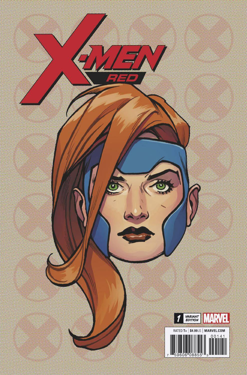 X-Men Red 1 Marvel Legacy 2018 1:10 Travis Charest Headshot Variant Jean Grey - Golden Apple Comics