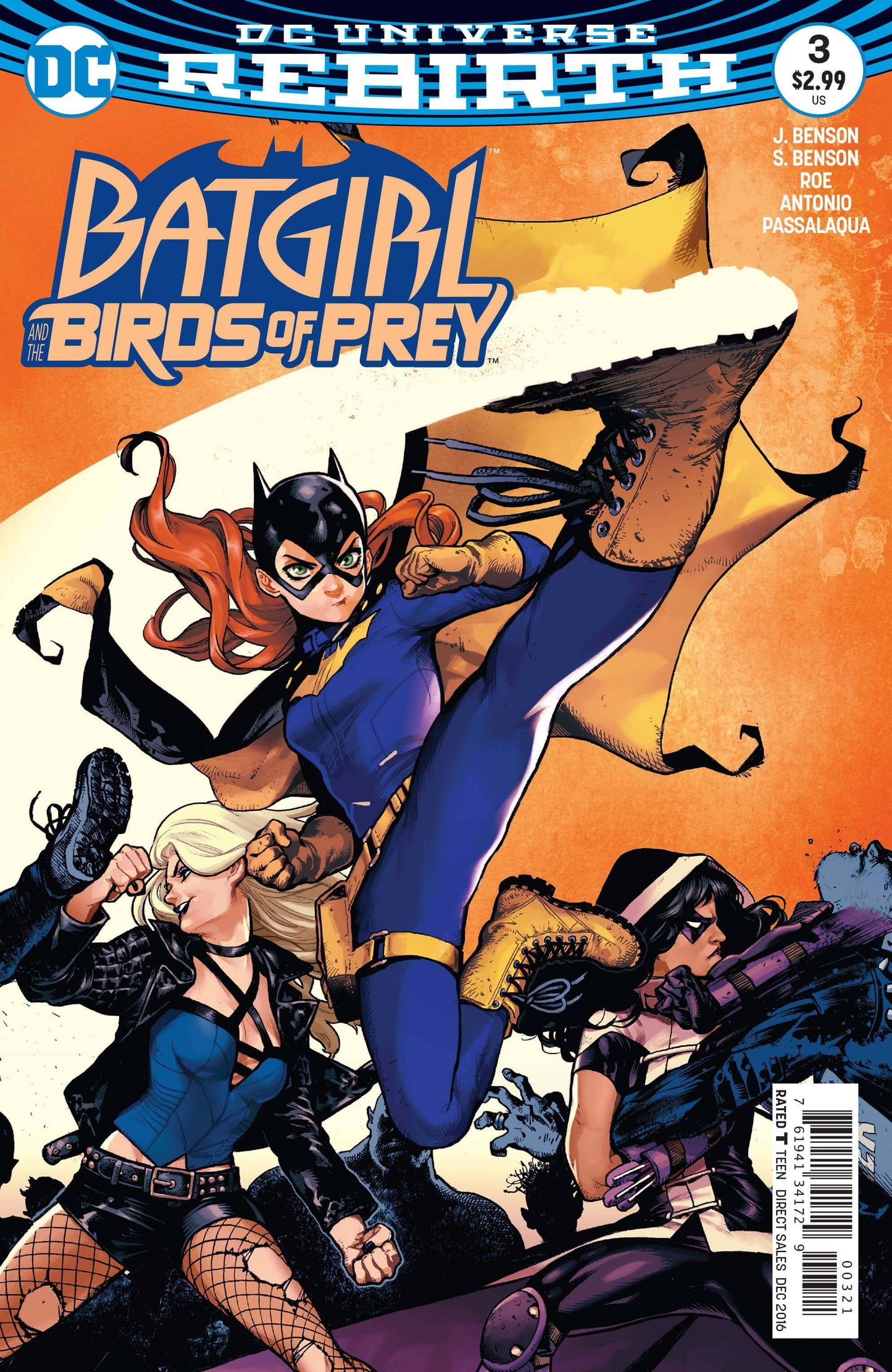Batgirl Birds of Prey 3 Cover B DC Rebirth 2016