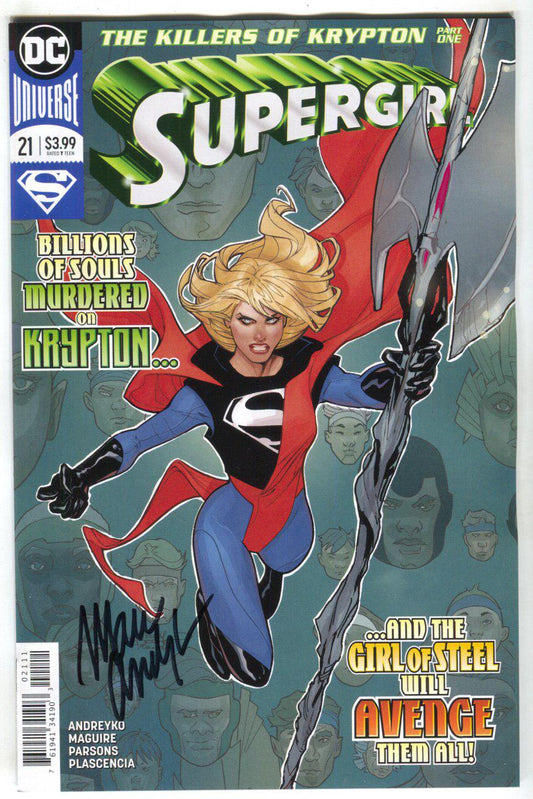 Supergirl 21 A DC 2018 NM Terry Dodson Signed Marc Andreyko Golden Apple Comics COA LTD 19