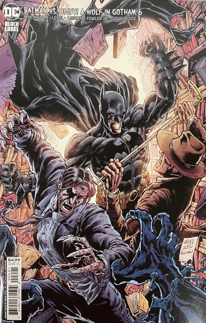 Batman Vs Bigby A Wolf In Gotham #6 (Of 6) B Brian Level Jay Leisten Card Stock Variant (Mr) (03/01/2022) Dc