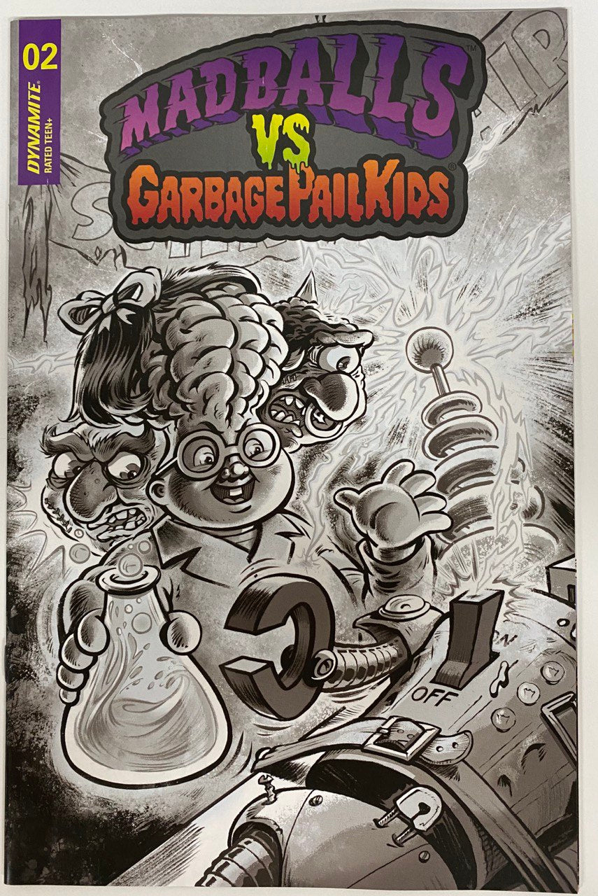 Madballs Vs Garbage Pail Kids #2 D 1:10 Joe Simko B&W Variant (08/17/2022) Dynamite