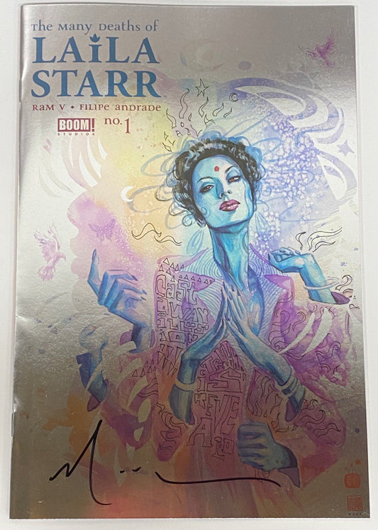 Many Deaths Of Laila Starr #1 (Of 5) B David Mack Death Foil Variant SIGNED David Mack Boom