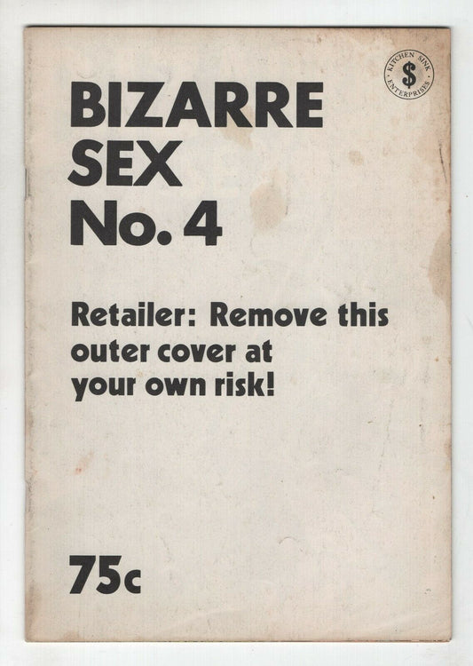 Bizarre Sex 4 Kitchen Sink 1978 VG 3rd Print Harvey Pekar