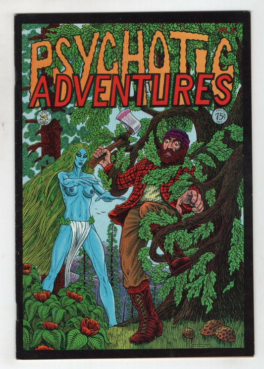 Psychotic Adventures 3 Last Gasp 1974 FN Charles Dallas Underground Comix