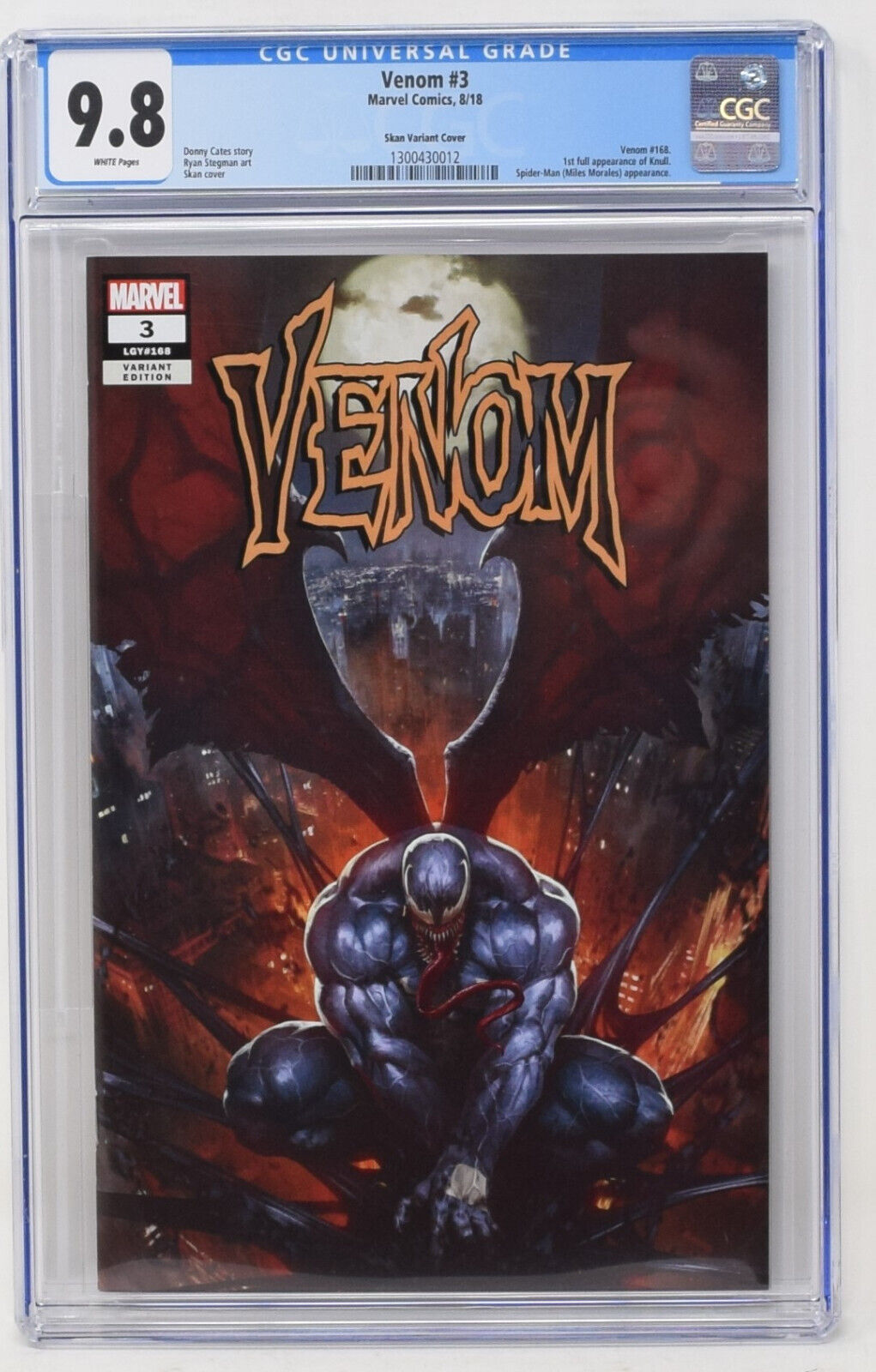 Venom 3 SKAN Golden Apple Comics Variant Trade Virgin Donny Cates (06/27/2018)