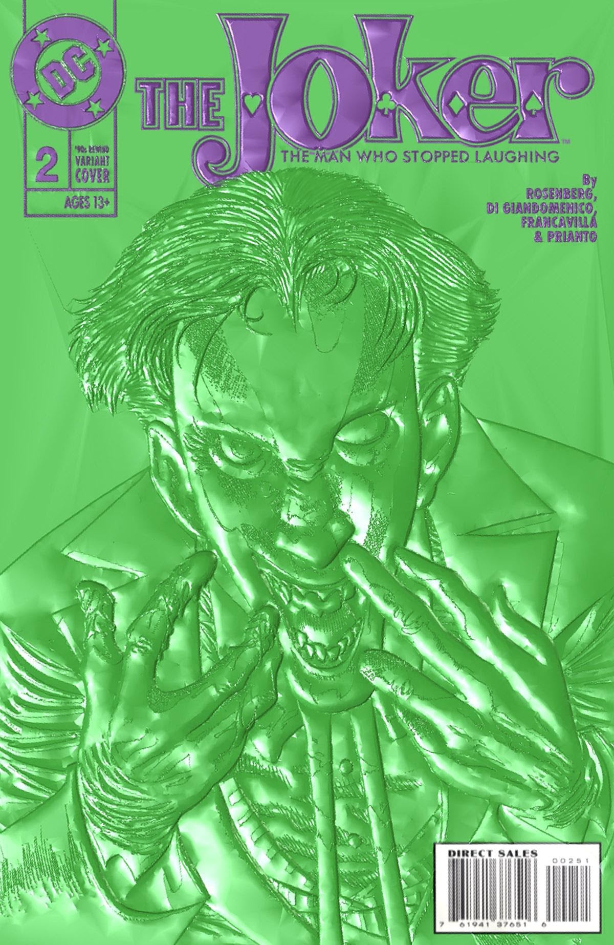Joker The Man Who Stopped Laughing #2 D Kelley Jones 90S Cover Month Foil Multi-Level Embossed V (11/01/2022) Dc